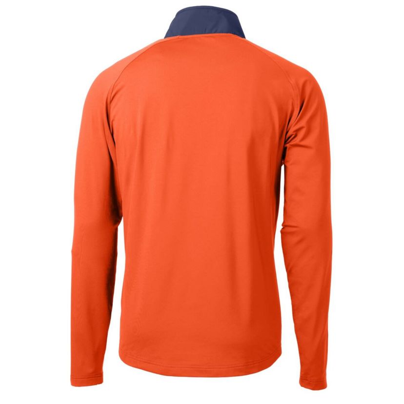 NCAA Auburn Tigers Adapt Eco Knit Hybrid Recycled Quarter-Zip Pullover Top