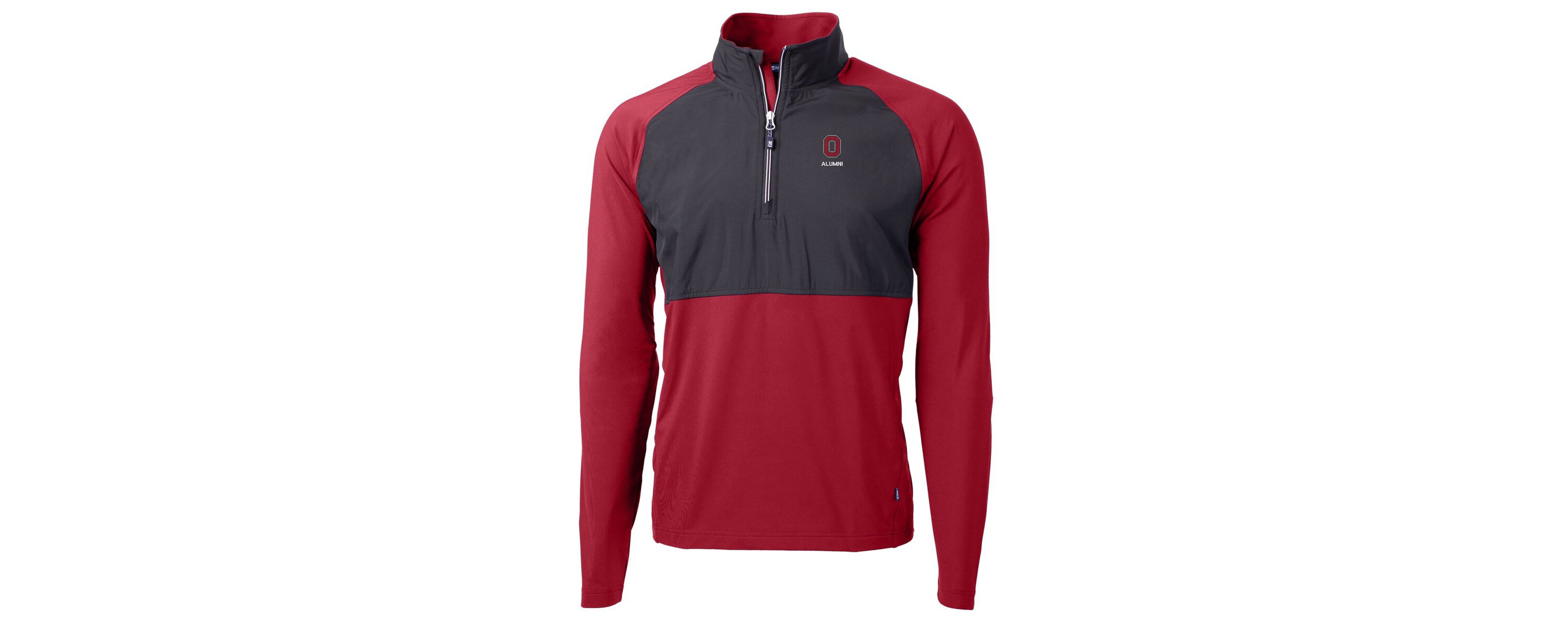 NCAA Ohio State Buckeyes Alumni Logo Adapt Eco Knit Hybrid Recycled Quarter-Zip Pullover Top