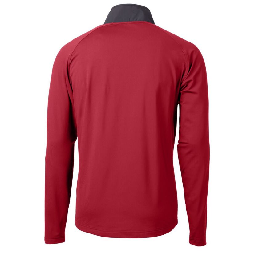 NCAA Ohio State Buckeyes Alumni Logo Adapt Eco Knit Hybrid Recycled Quarter-Zip Pullover Top