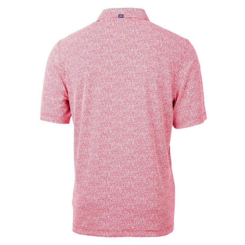 NCAA Nebraska Huskers Alumni Logo DryTec Virtue Eco Pique Botanical Print Recycled Polo
