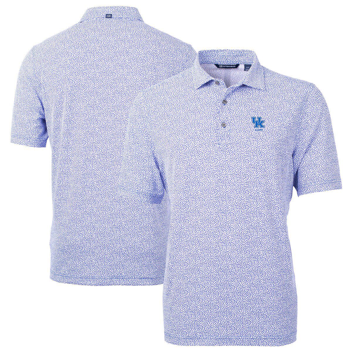 NCAA Kentucky Wildcats Alumni Logo DryTec Virtue Eco Pique Botanical Print Recycled Polo