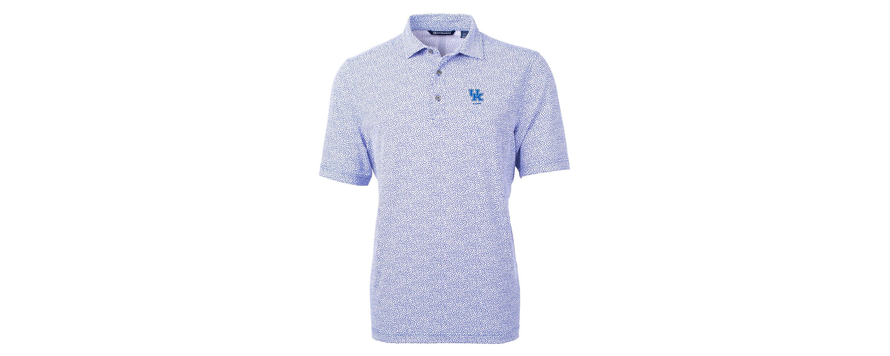 NCAA Kentucky Wildcats Alumni Logo DryTec Virtue Eco Pique Botanical Print Recycled Polo
