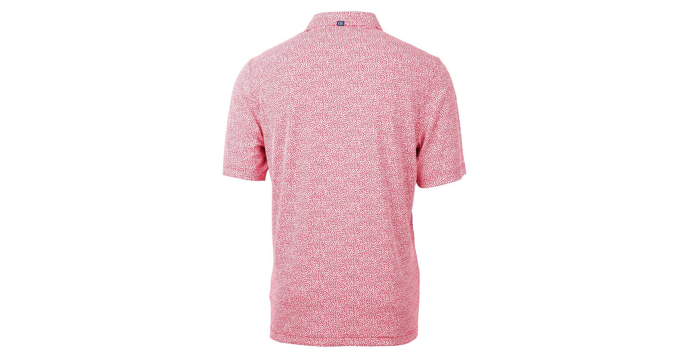 Texas Tech Red Raiders NCAA Texas Tech Raiders Alumni Logo DryTec Virtue Eco Pique Botanical Print Recycled Polo