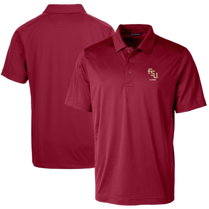 NCAA Florida State Seminoles Alumni Logo Prospect Textured Stretch Polo
