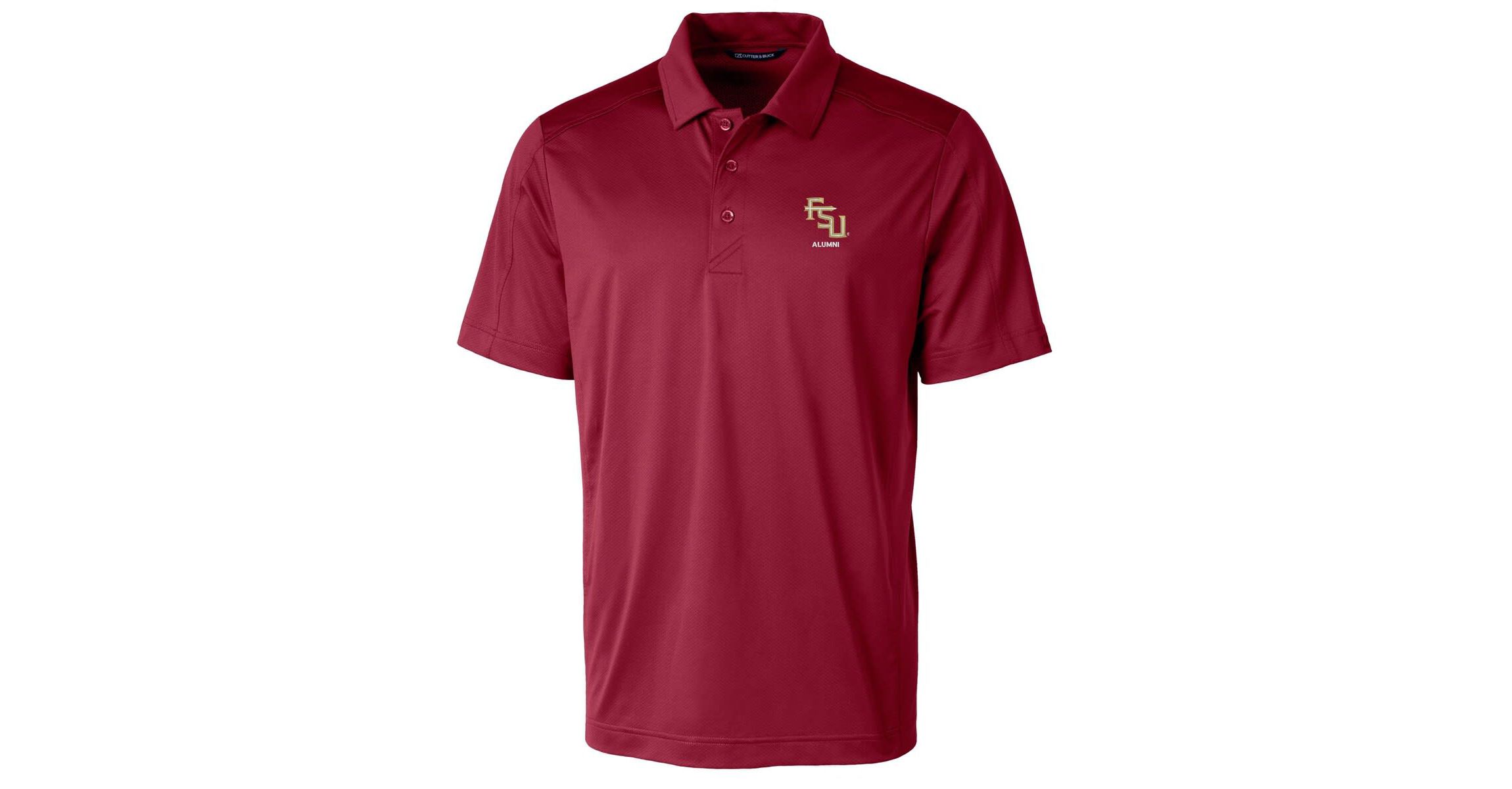 NCAA Florida State Seminoles Alumni Logo Prospect Textured Stretch Polo