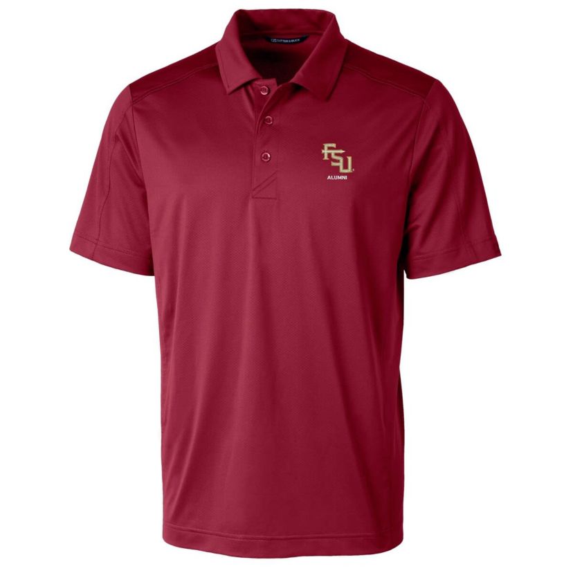 NCAA Florida State Seminoles Alumni Logo Prospect Textured Stretch Polo