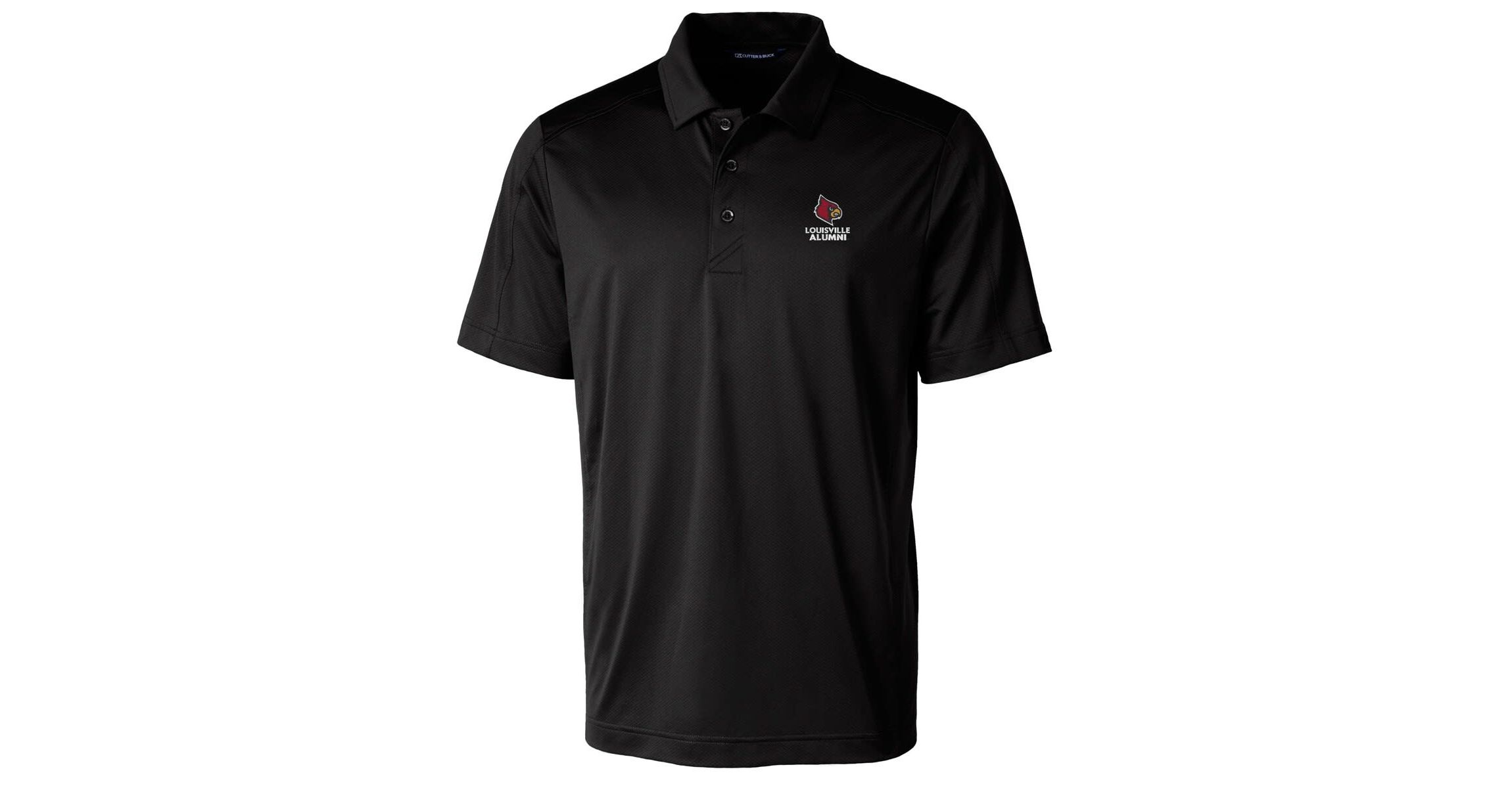 NCAA Louisville Cardinals Alumni Logo Prospect Textured Stretch Polo