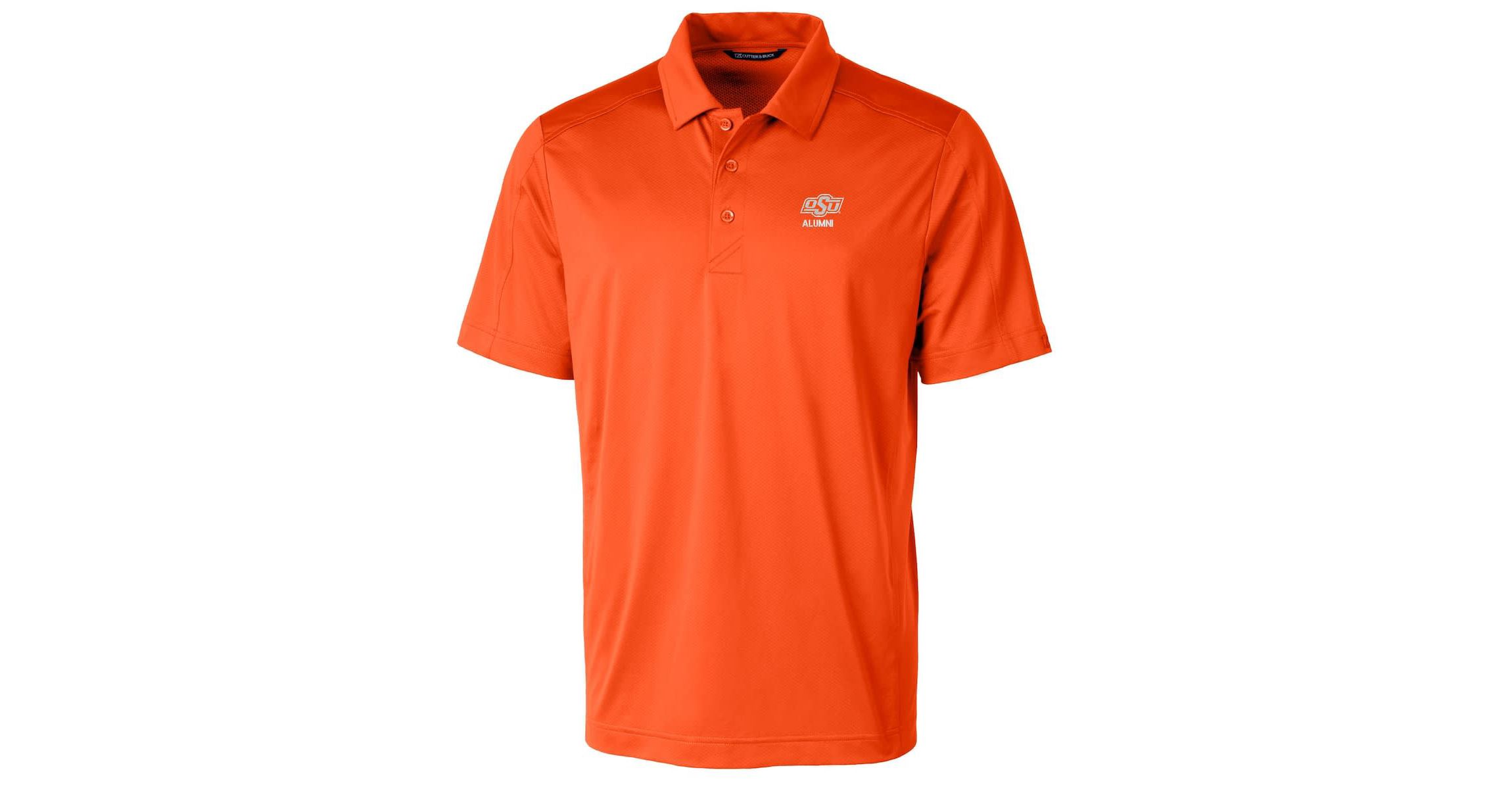 NCAA Oklahoma State Cowboys Alumni Logo Prospect Textured Stretch Polo