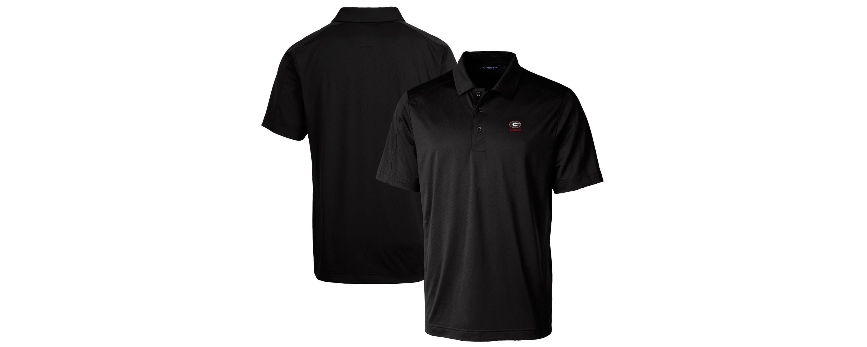 NCAA Georgia Bulldogs Alumni Logo Prospect Textured Stretch Polo