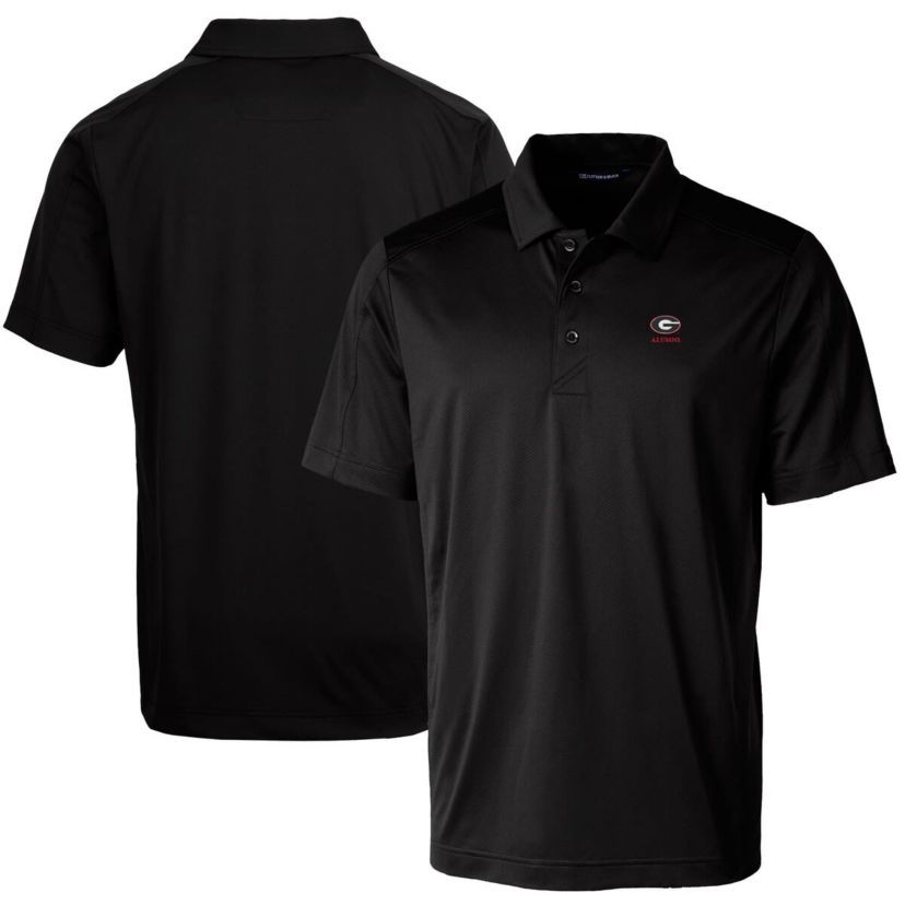 NCAA Georgia Bulldogs Alumni Logo Prospect Textured Stretch Polo