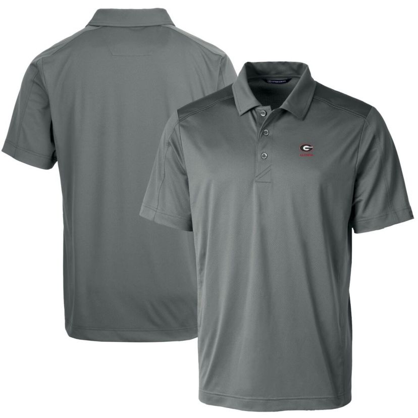 NCAA Georgia Bulldogs Alumni Logo Prospect Textured Stretch Polo