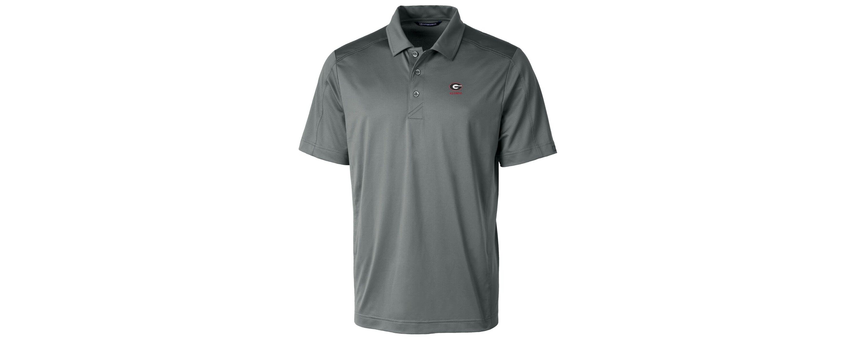 NCAA Georgia Bulldogs Alumni Logo Prospect Textured Stretch Polo
