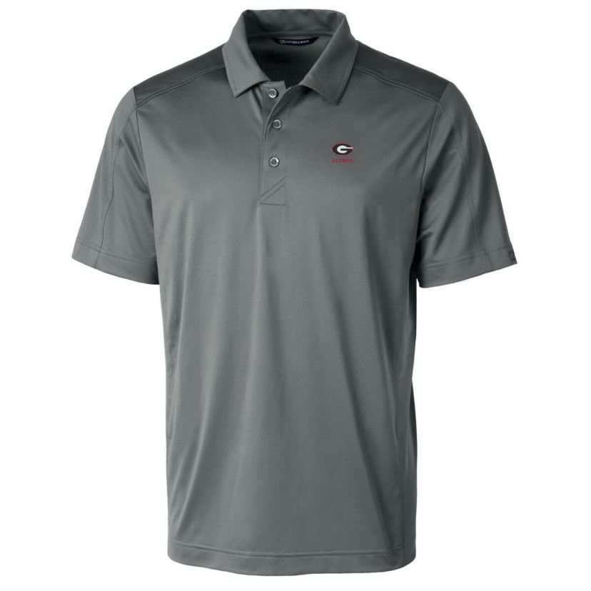 NCAA Georgia Bulldogs Alumni Logo Prospect Textured Stretch Polo