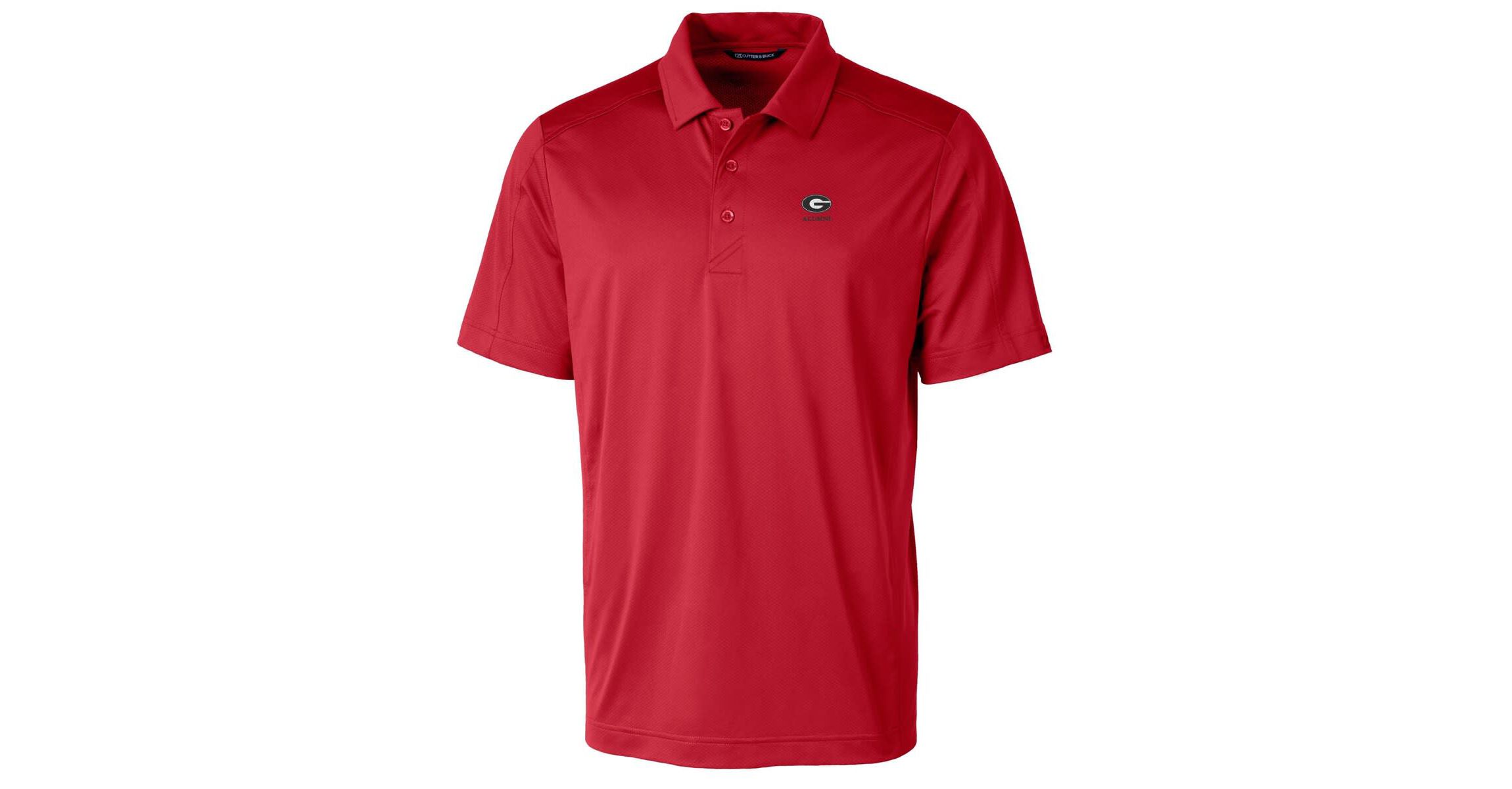 NCAA Georgia Bulldogs Alumni Logo Prospect Textured Stretch Polo