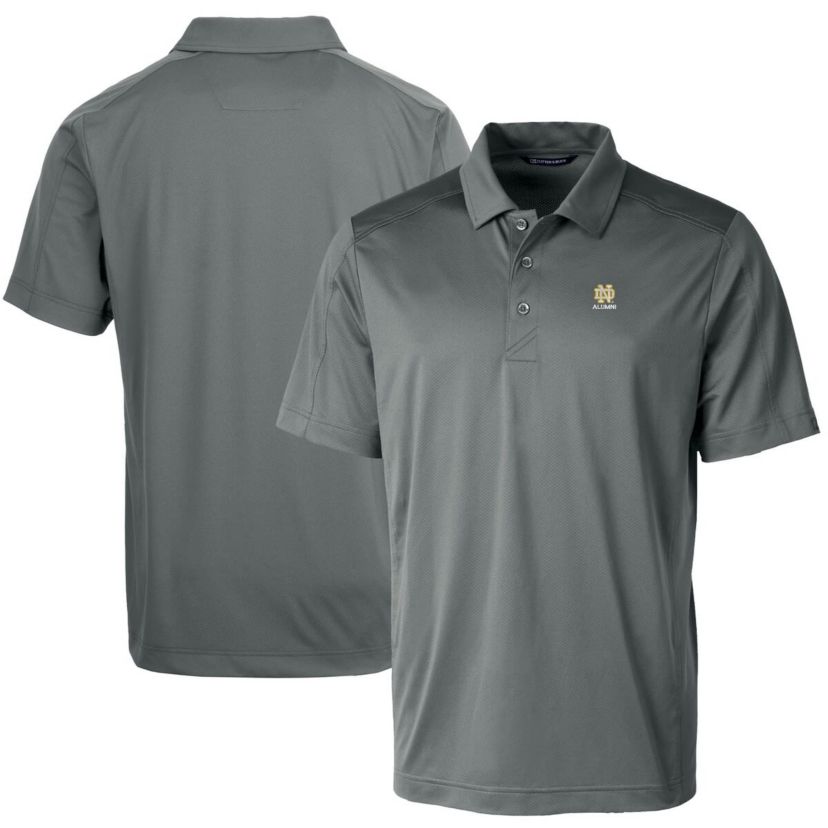 NCAA Notre Dame Fighting Irish Alumni Logo Prospect Textured Stretch Polo