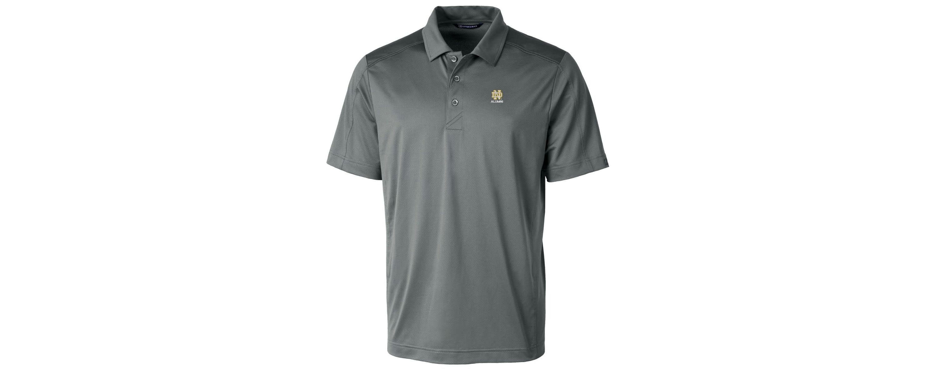 NCAA Notre Dame Fighting Irish Alumni Logo Prospect Textured Stretch Polo