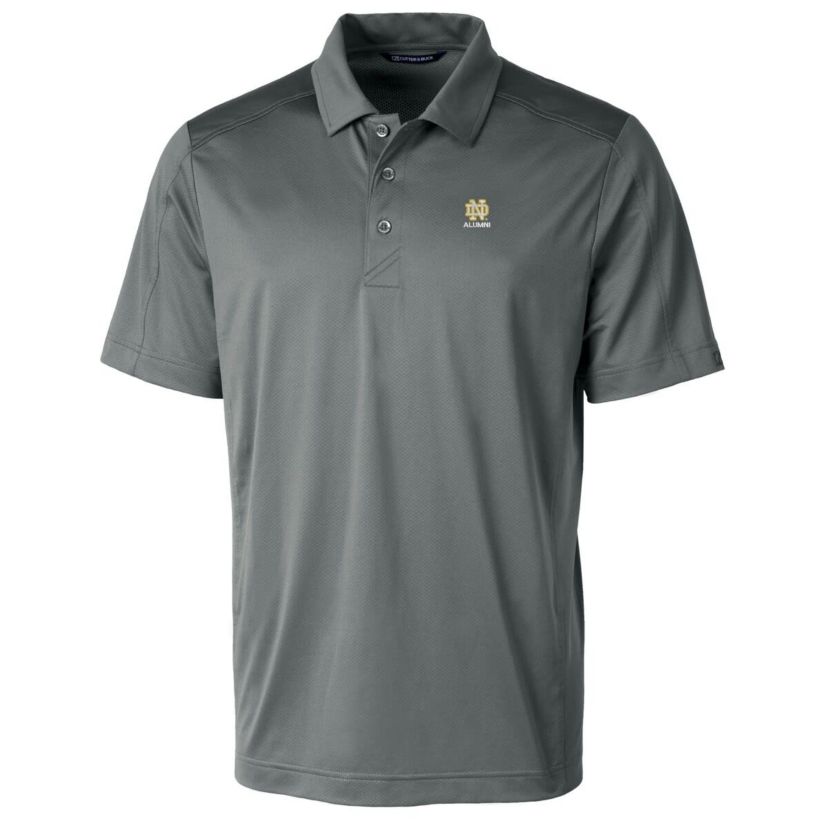 NCAA Notre Dame Fighting Irish Alumni Logo Prospect Textured Stretch Polo