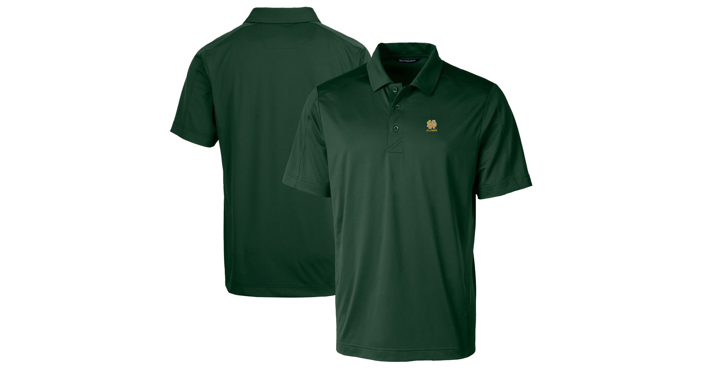 NCAA Notre Dame Fighting Irish Alumni Logo Prospect Textured Stretch Polo