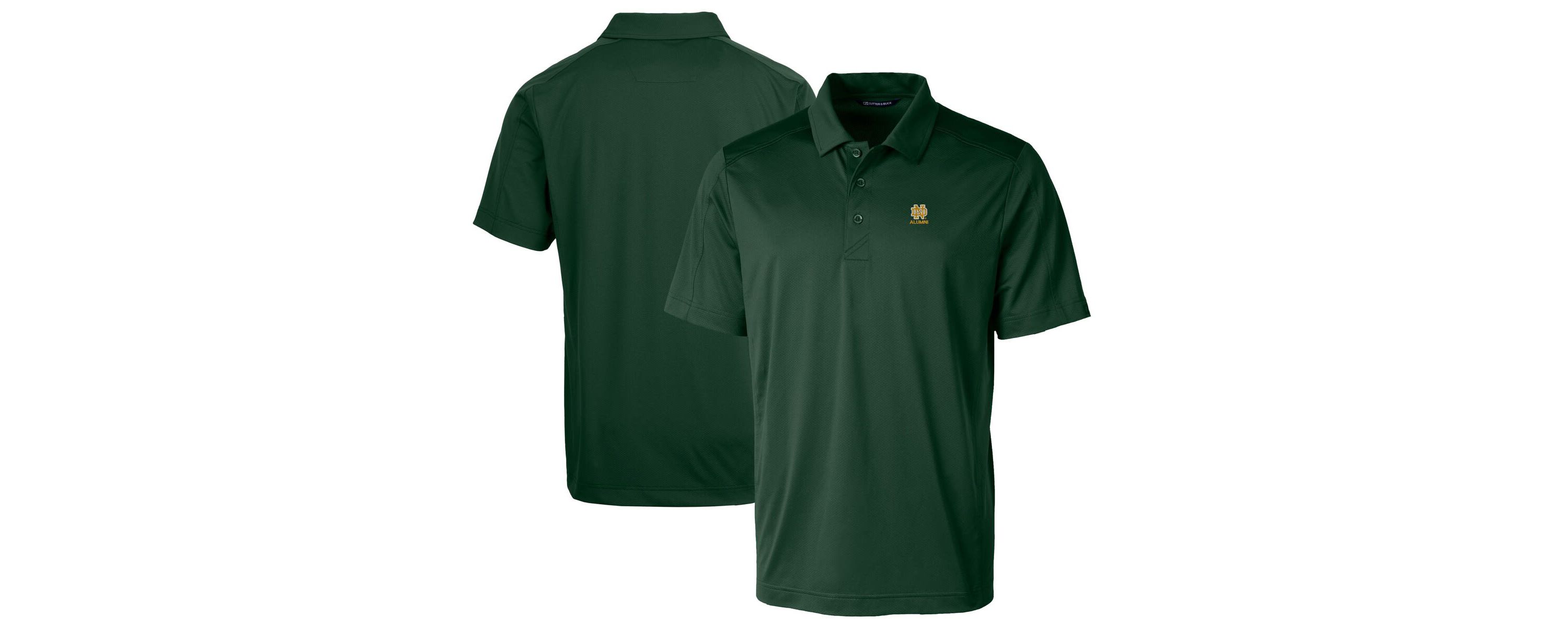 NCAA Notre Dame Fighting Irish Alumni Logo Prospect Textured Stretch Polo