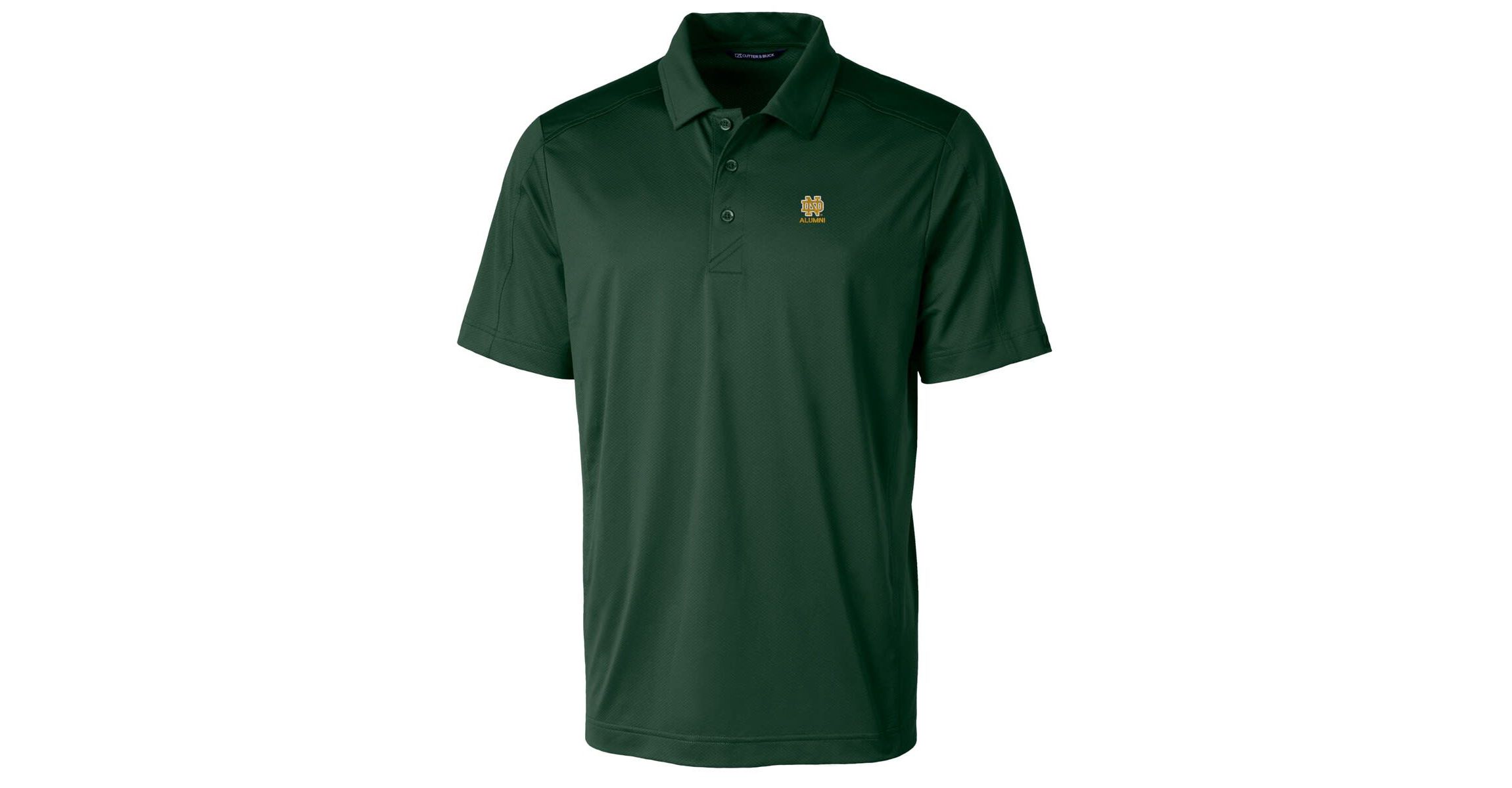 NCAA Notre Dame Fighting Irish Alumni Logo Prospect Textured Stretch Polo
