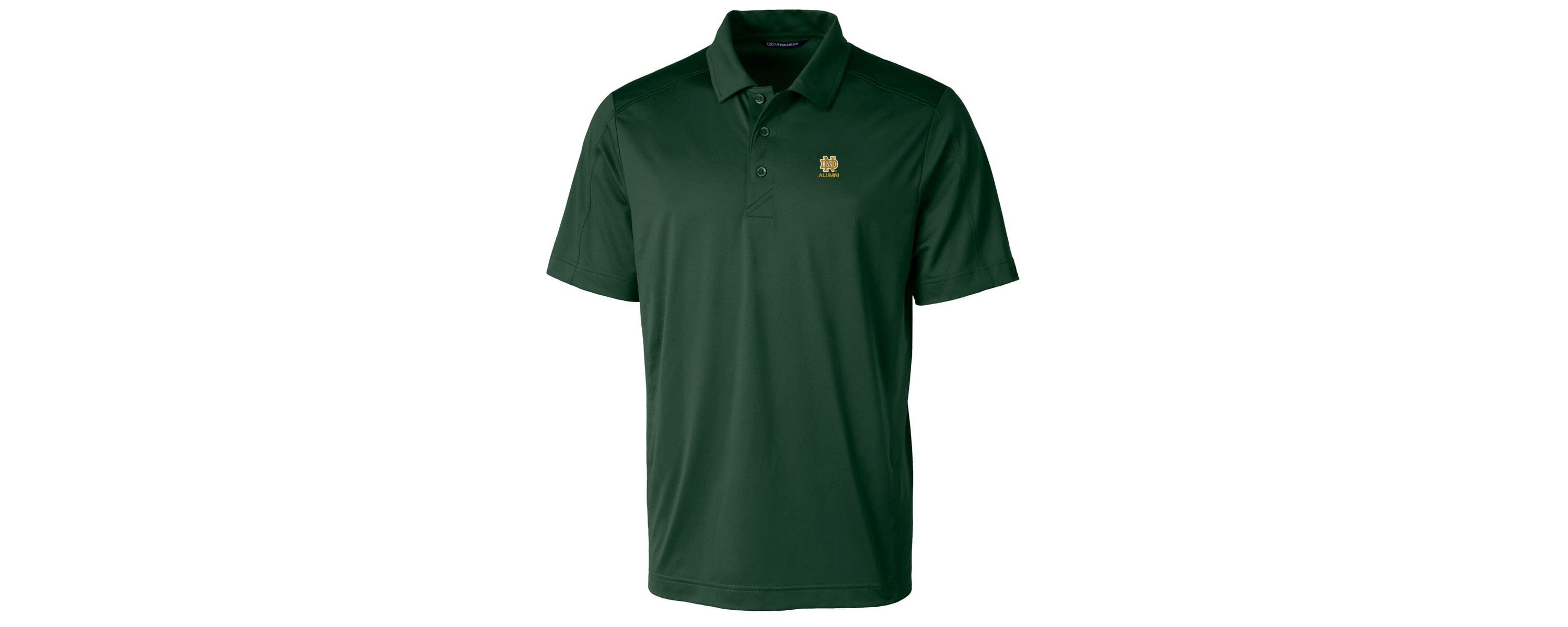 NCAA Notre Dame Fighting Irish Alumni Logo Prospect Textured Stretch Polo