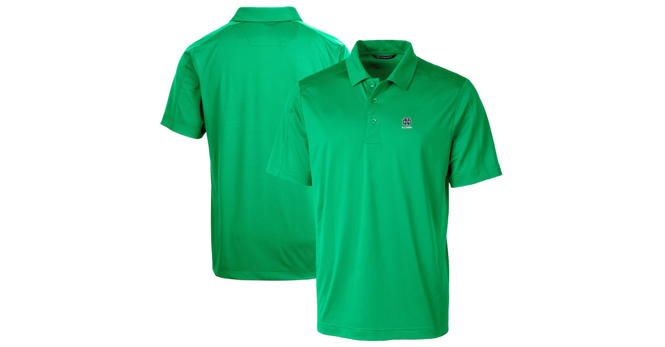 NCAA Notre Dame Fighting Irish Alumni Logo Prospect Textured Stretch Polo