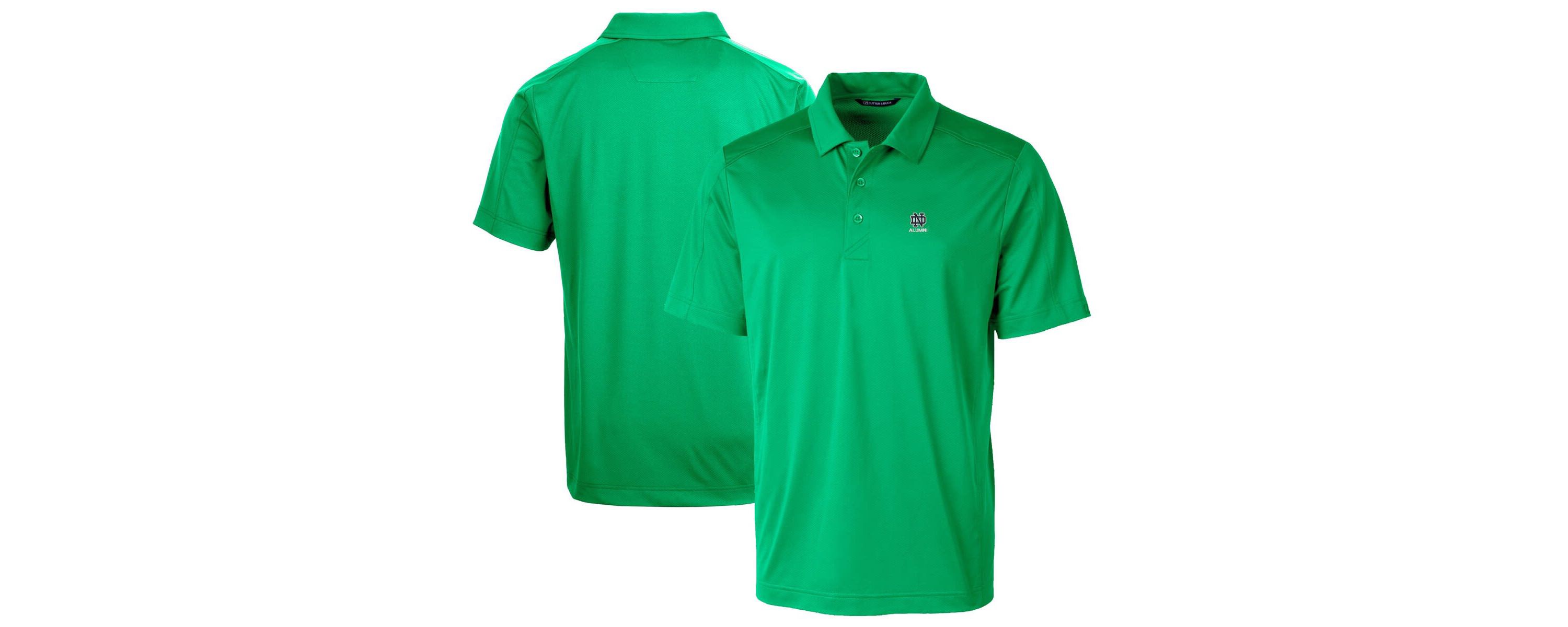 NCAA Notre Dame Fighting Irish Alumni Logo Prospect Textured Stretch Polo