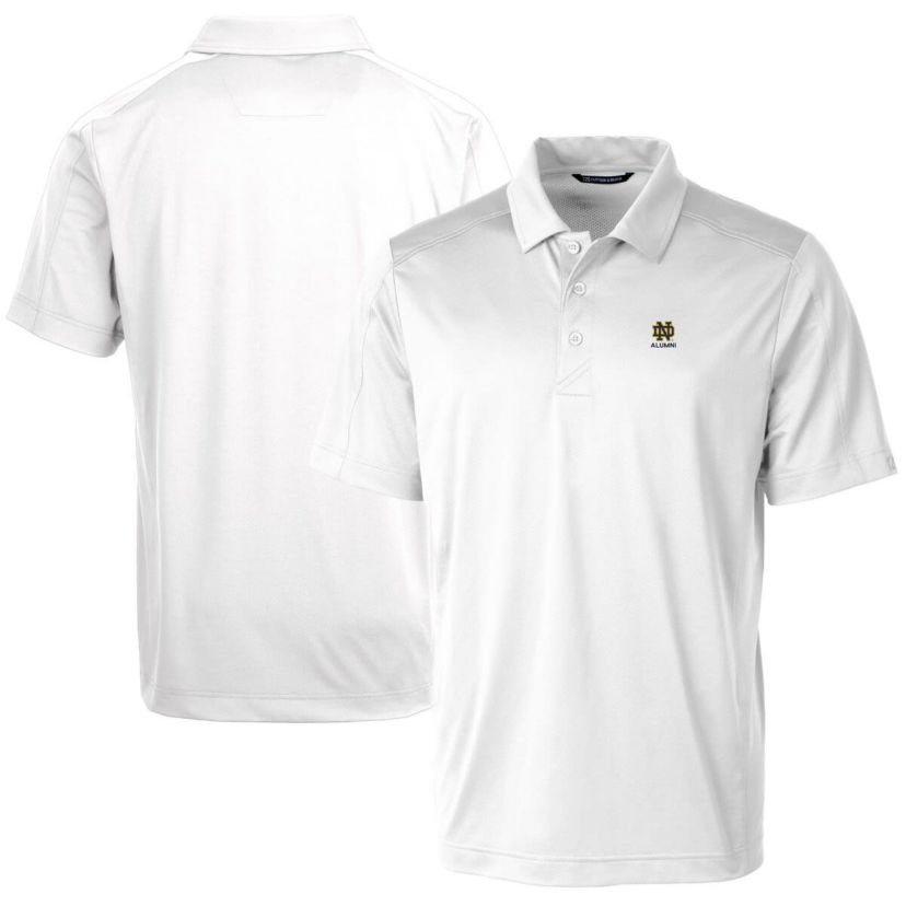 NCAA Notre Dame Fighting Irish Alumni Logo Prospect Textured Stretch Polo