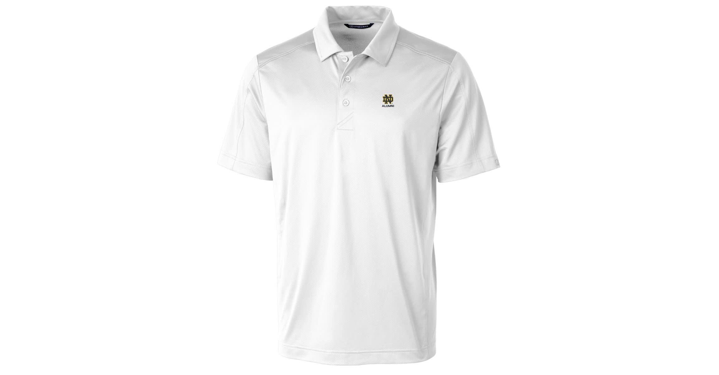 NCAA Notre Dame Fighting Irish Alumni Logo Prospect Textured Stretch Polo