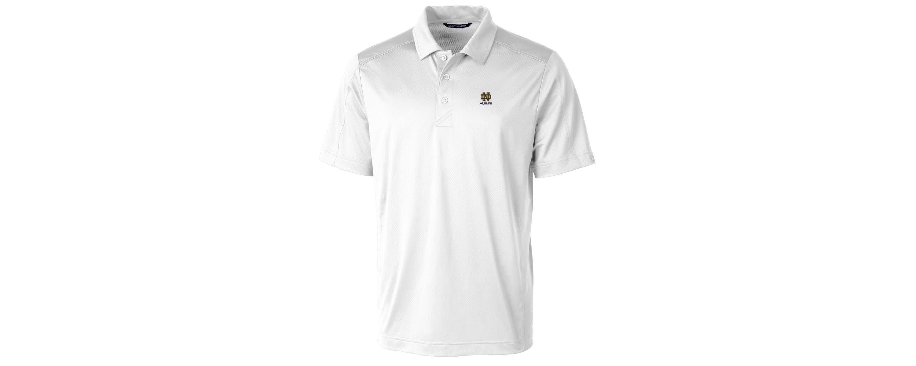 NCAA Notre Dame Fighting Irish Alumni Logo Prospect Textured Stretch Polo