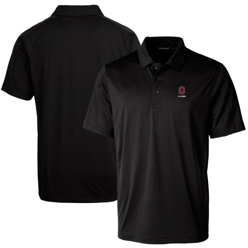 NCAA Ohio State Buckeyes Alumni Logo Prospect Textured Stretch Polo