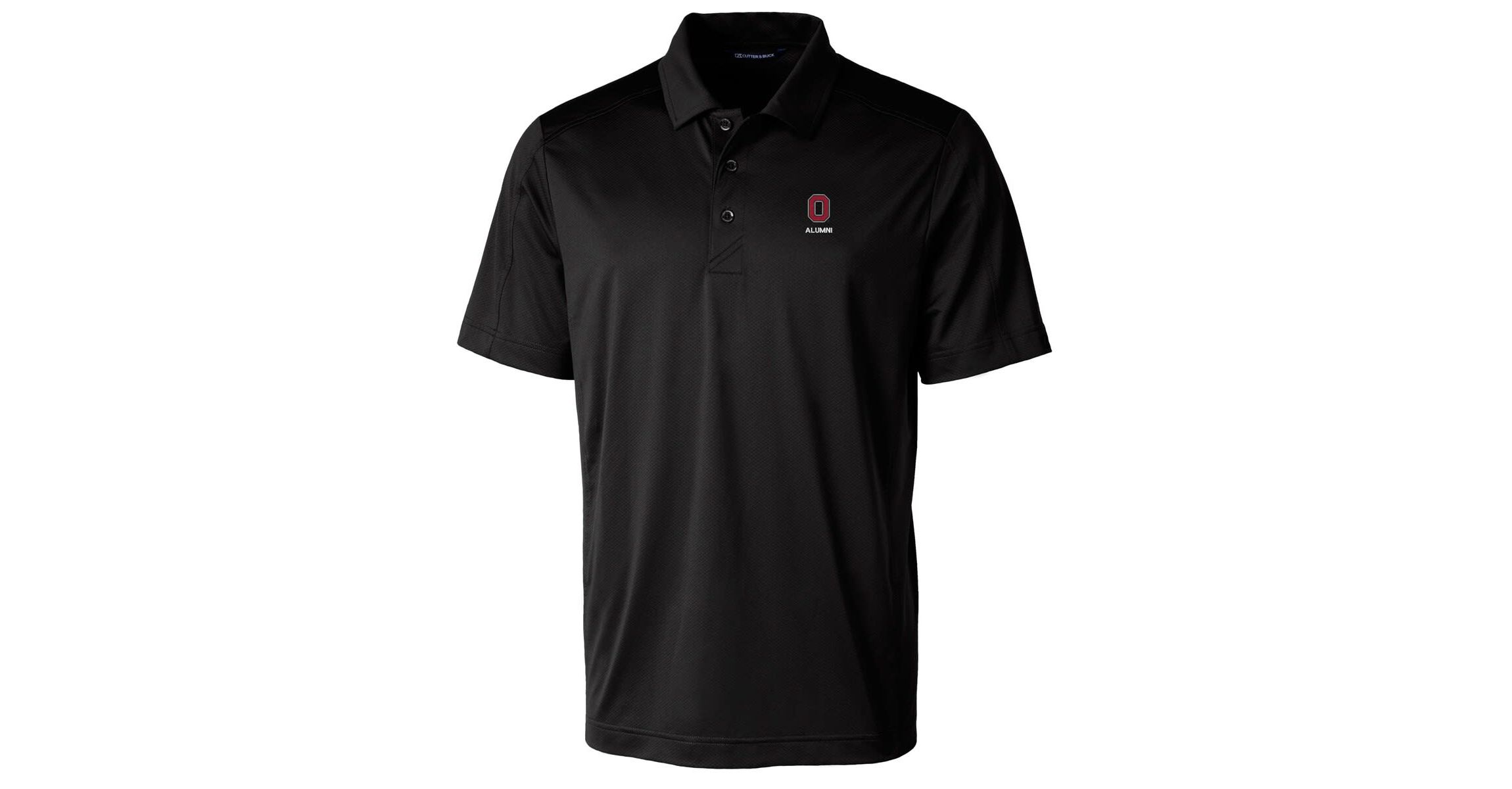 NCAA Ohio State Buckeyes Alumni Logo Prospect Textured Stretch Polo