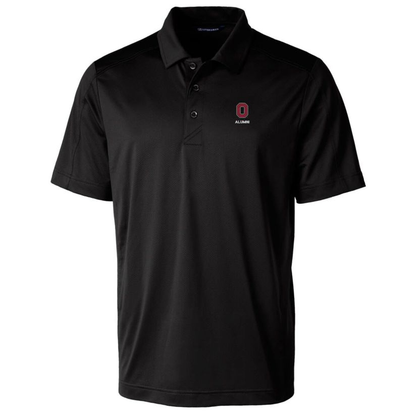 NCAA Ohio State Buckeyes Alumni Logo Prospect Textured Stretch Polo
