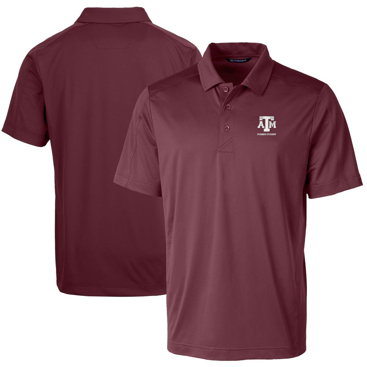NCAA Texas A&M Aggies Alumni Logo Prospect Textured Stretch Polo
