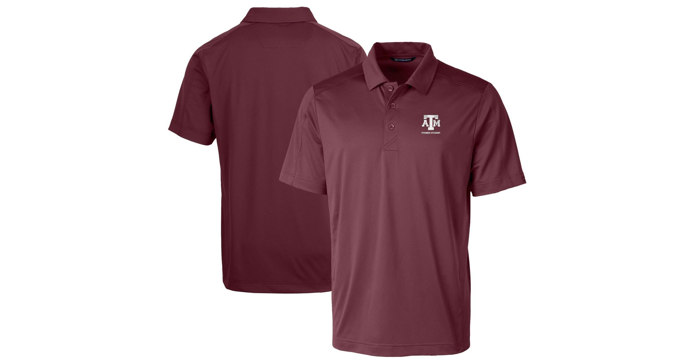NCAA Texas A&M Aggies Alumni Logo Prospect Textured Stretch Polo
