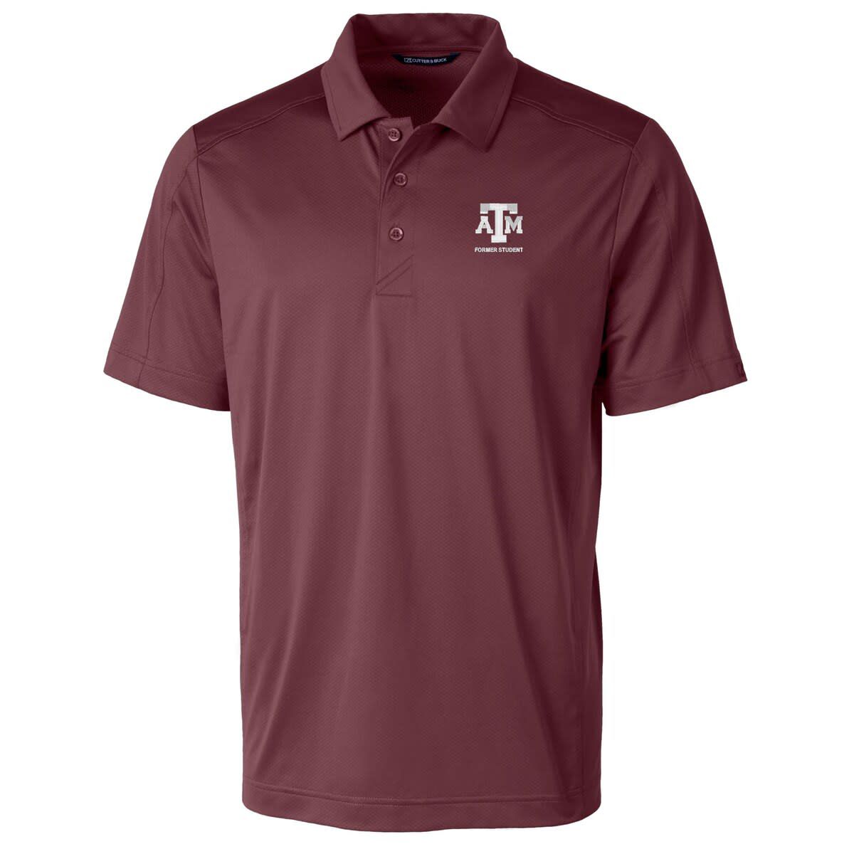 NCAA Texas A&M Aggies Alumni Logo Prospect Textured Stretch Polo