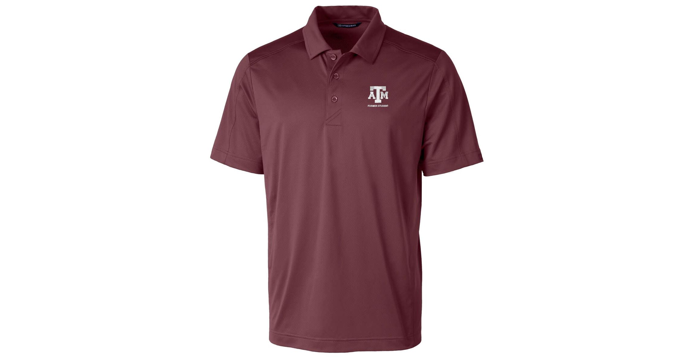 NCAA Texas A&M Aggies Alumni Logo Prospect Textured Stretch Polo
