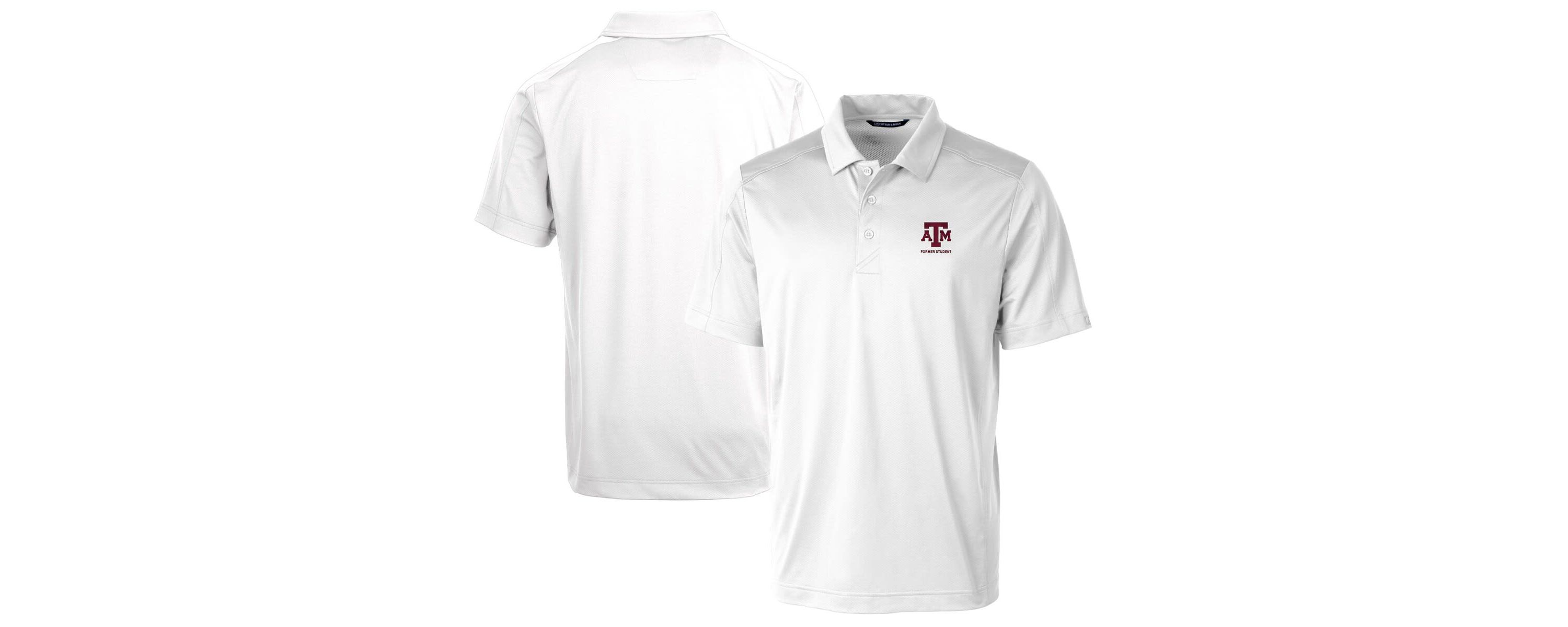NCAA Texas A&M Aggies Alumni Logo Prospect Textured Stretch Polo