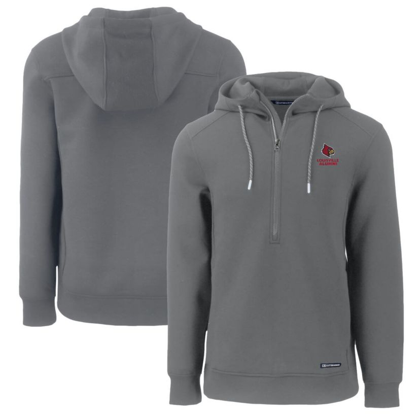 NCAA Louisville Cardinals Alumni Logo Roam Eco Recycled Half-Zip Pullover Hoodie