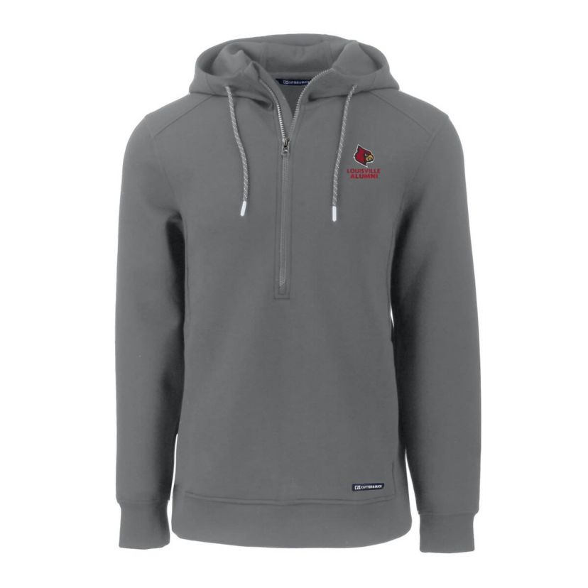 NCAA Louisville Cardinals Alumni Logo Roam Eco Recycled Half-Zip Pullover Hoodie