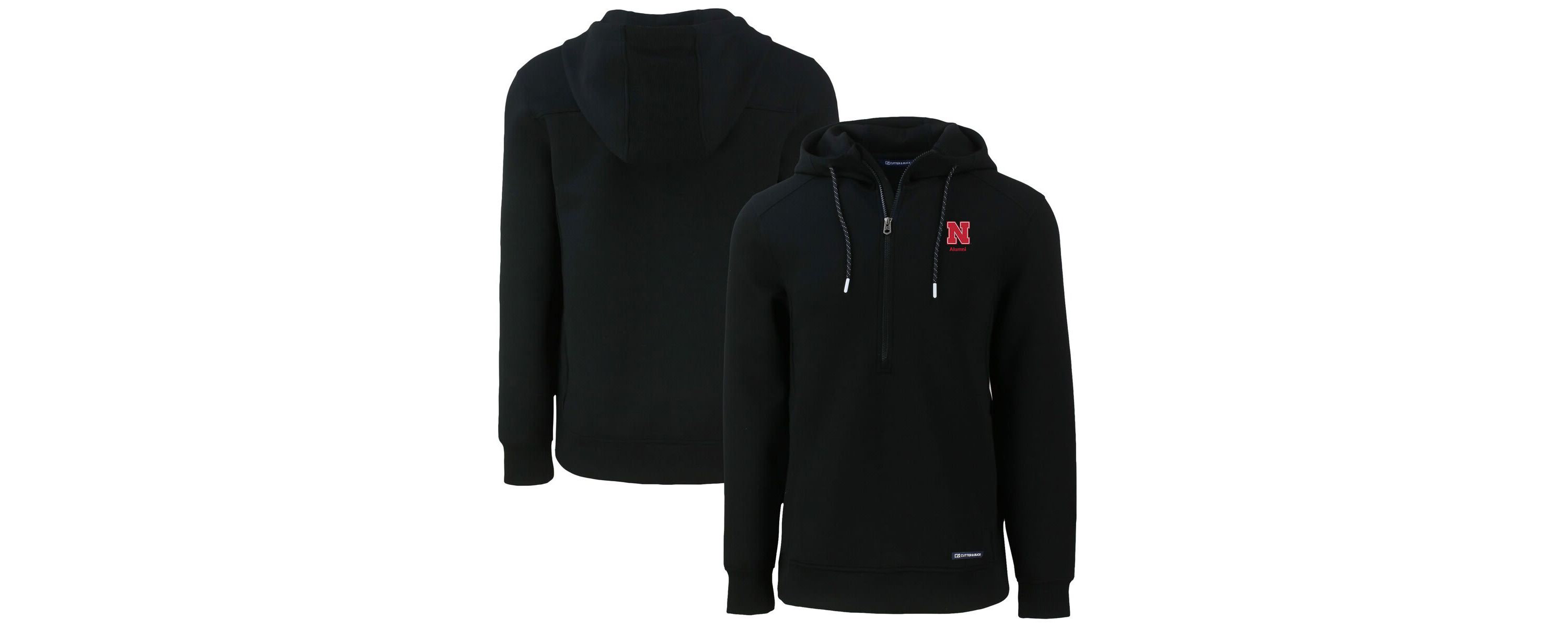 NCAA Nebraska Huskers Alumni Logo Roam Eco Recycled Half-Zip Pullover Hoodie