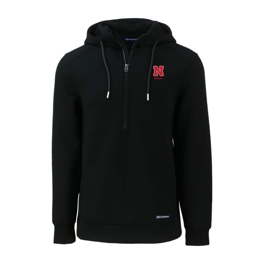 NCAA Nebraska Huskers Alumni Logo Roam Eco Recycled Half-Zip Pullover Hoodie