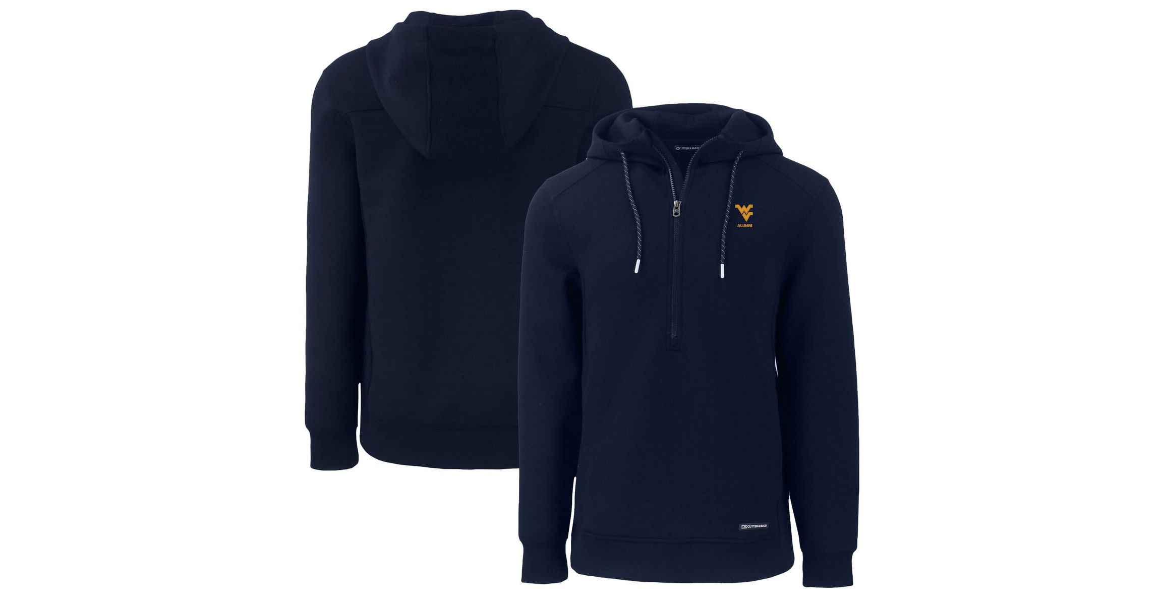 NCAA West Virginia Mountaineers Alumni Logo Roam Eco Recycled Half-Zip Pullover Hoodie