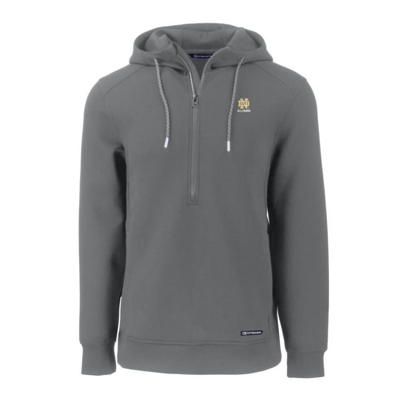 NCAA Notre Dame Fighting Irish Alumni Logo Roam Eco Recycled Half-Zip Pullover Hoodie