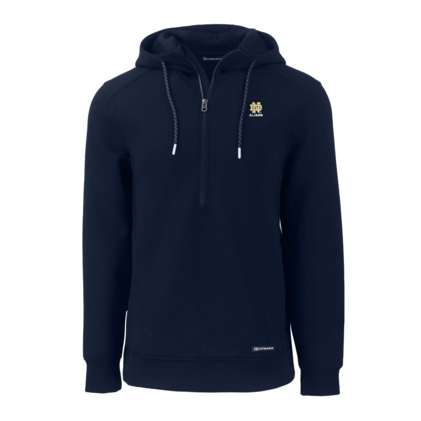 NCAA Notre Dame Fighting Irish Alumni Logo Roam Eco Recycled Half-Zip Pullover Hoodie
