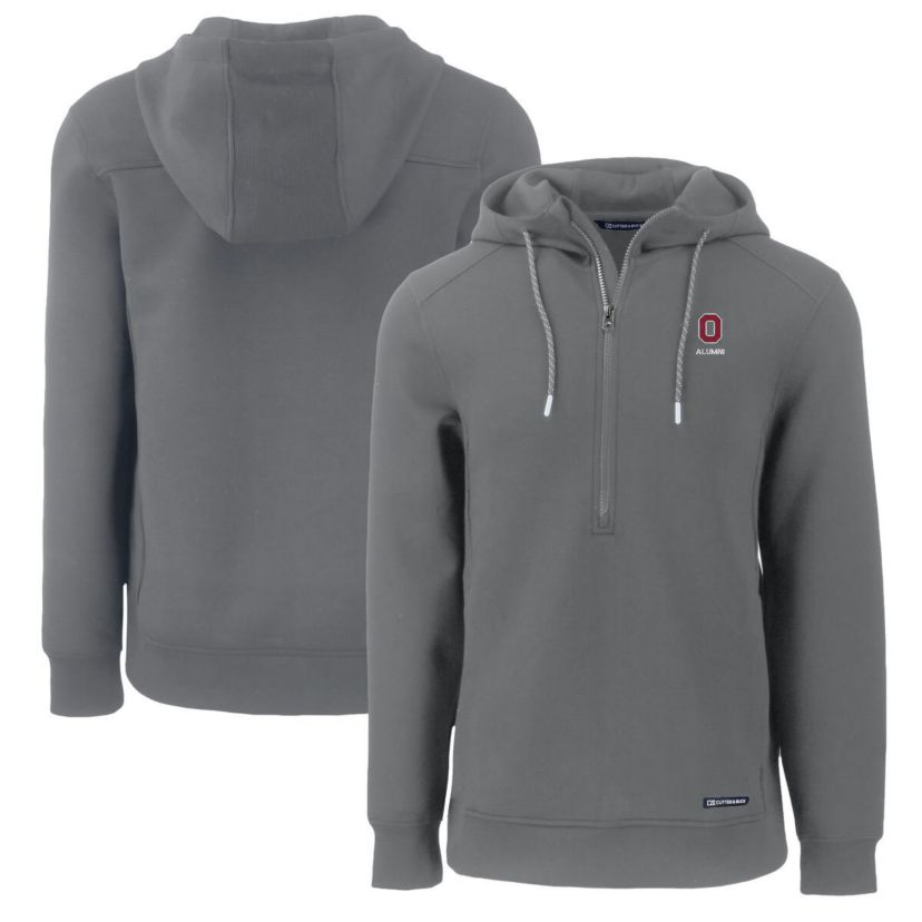NCAA Ohio State Buckeyes Alumni Logo Roam Eco Recycled Half-Zip Pullover Hoodie