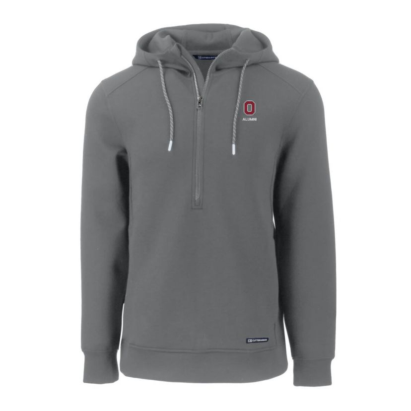 NCAA Ohio State Buckeyes Alumni Logo Roam Eco Recycled Half-Zip Pullover Hoodie