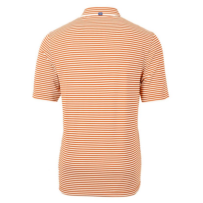 NCAA Auburn Tigers Virtue Eco Pique Stripe Recycled Polo