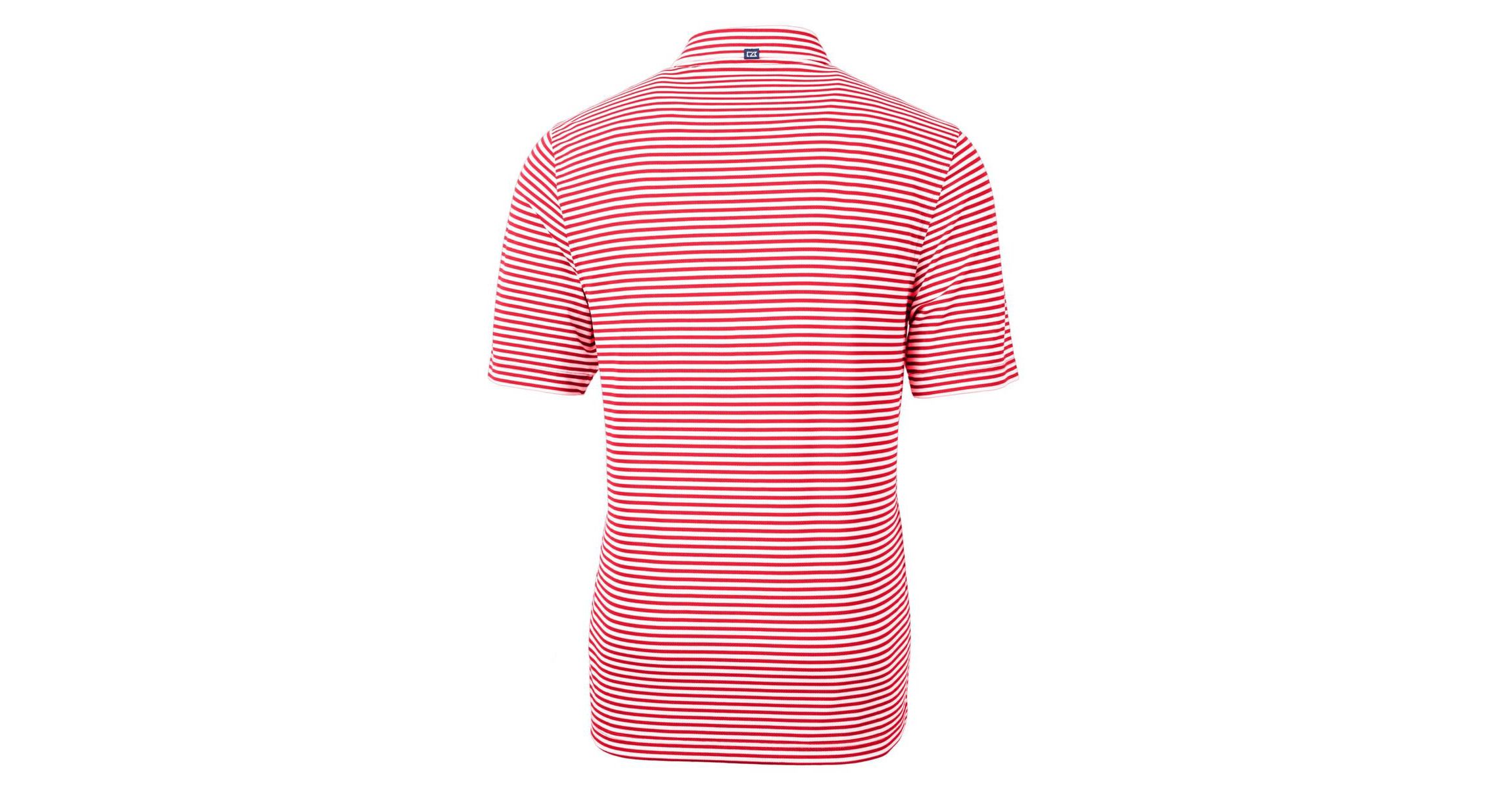 NCAA Georgia Bulldogs Alumni Logo Virtue Eco Pique Stripe Recycled Polo