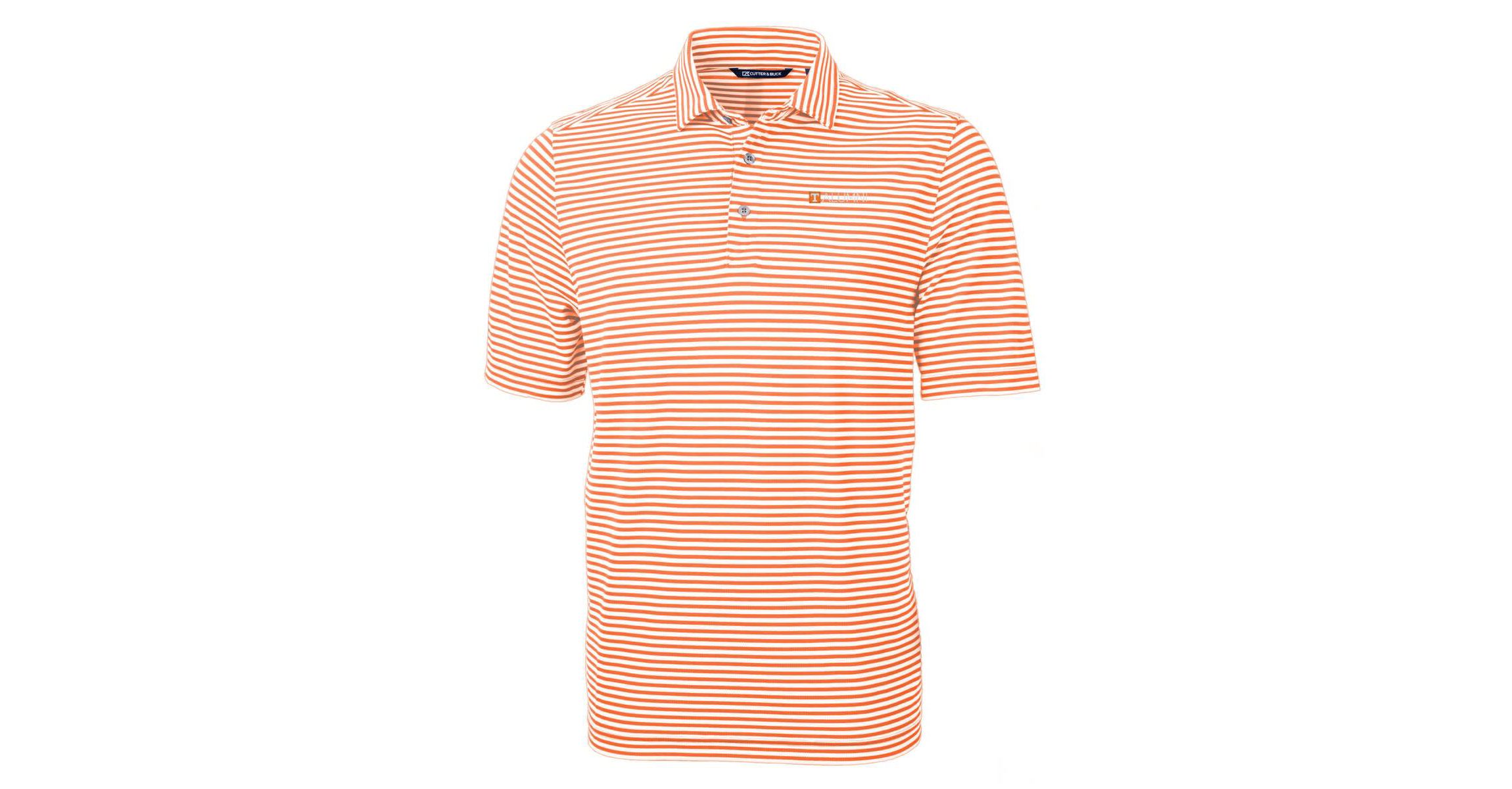 NCAA Tennessee Tennessee Volunteers Alumni Logo Virtue Eco Pique Stripe Recycled Polo